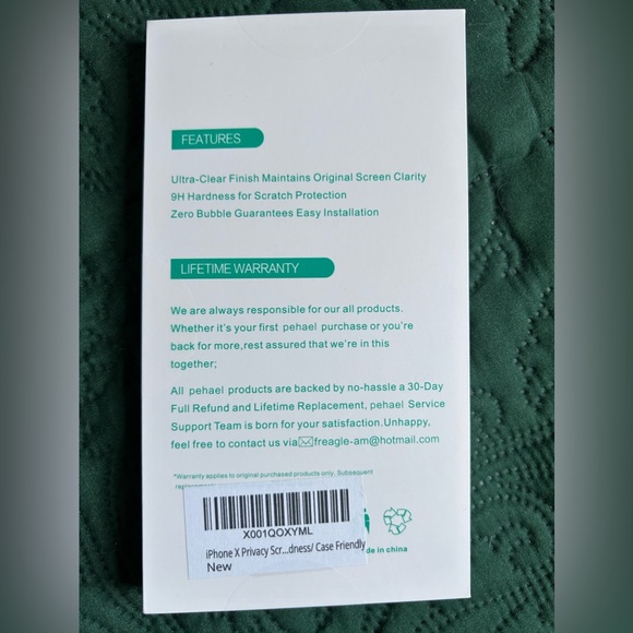 iPhone X Screen Protector Glass - Picture 5 of 9